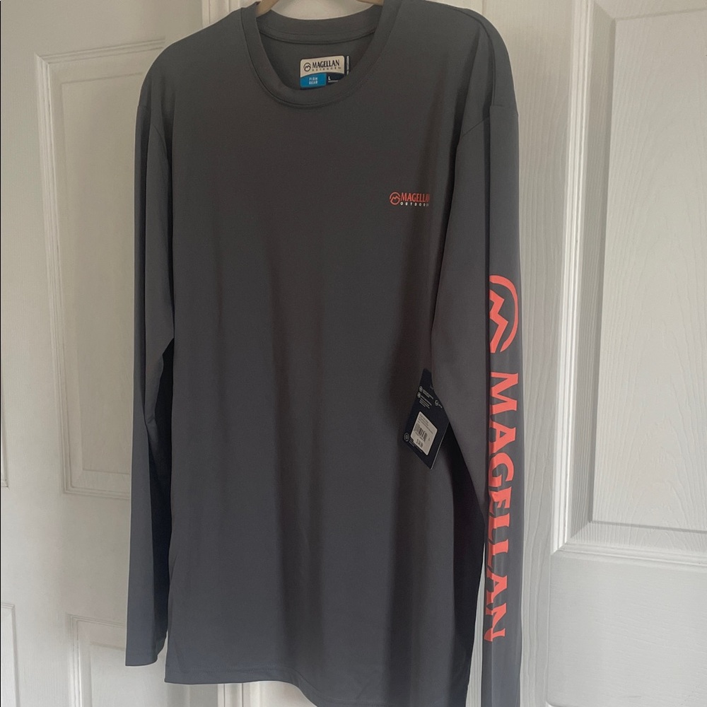 Magellan Outdoors Charcoal Long Sleeve Tee - Picture 6 of 6